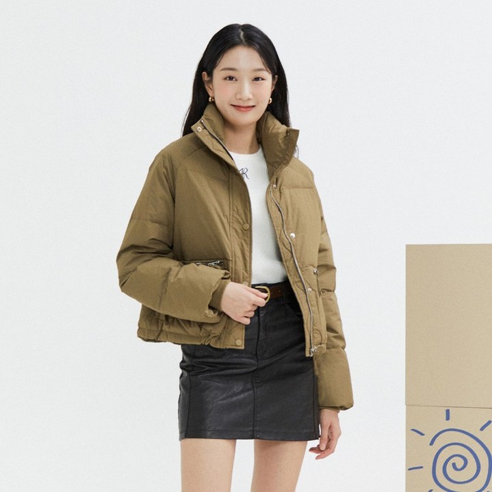더틸버리    래글런 하이넥 숏 점퍼 TPAN2PD52W