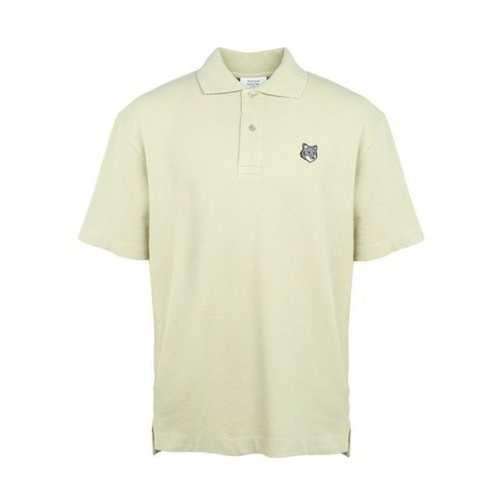 [백화점정품] 메종키츠네 반팔 티셔츠 폭스헤드 남성 카라 반팔티셔츠 PM00210KP0001 P129 반팔티