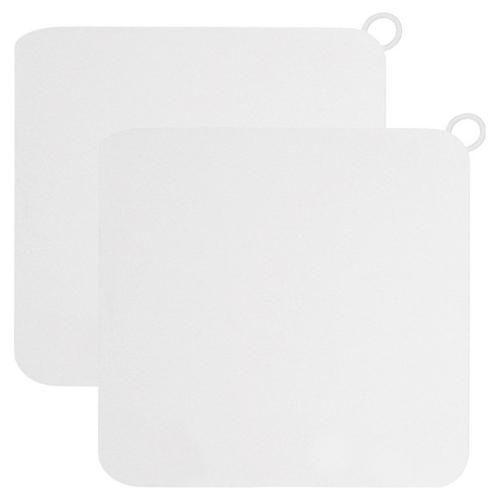 마켓플랜 스퀘어 냄새차단 실리콘 배수구 커버 2p