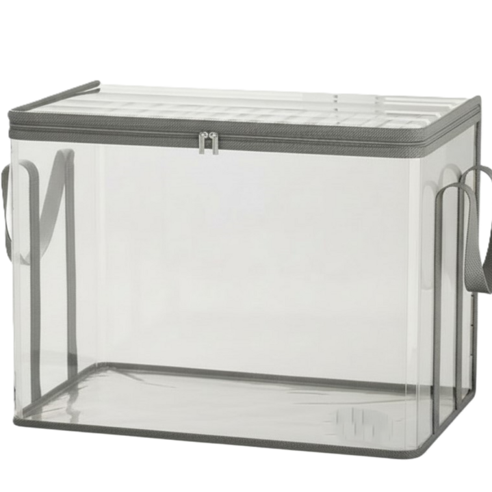 엔에스씨 책보관함 1P 투명 접이식 특대형 책보관박스 다용도