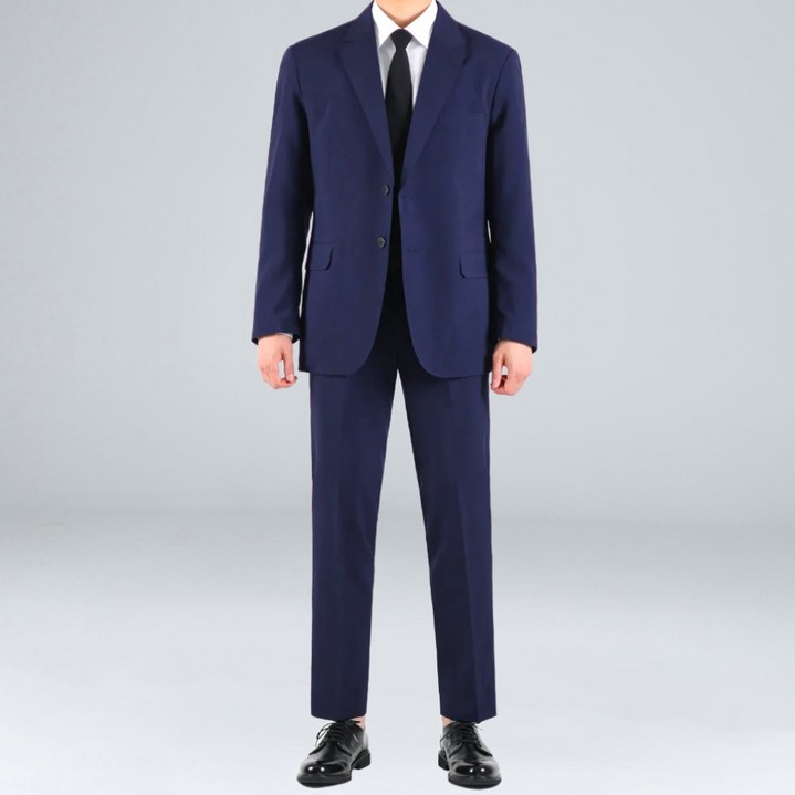 이브클로젯 남자 여름 린넨 프리미엄 빅사이즈 정장 수트 세트 61841