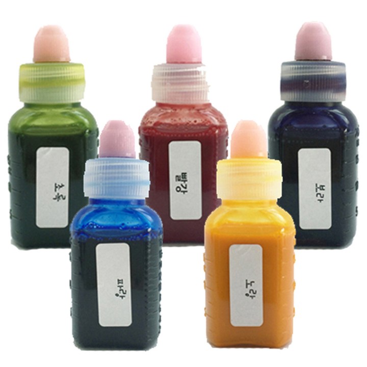 리브레캔들 비누 디퓨저 석고방향제 DIY 색소 10 ml 5p, 파랑, 초록, 빨강, 보라, 노랑