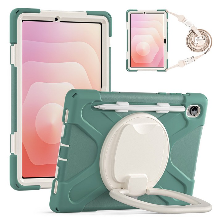 갤럭시탭S11 스퀘어 링 숄더스트랩 실리콘 세로거치 범퍼 케이스 TD2