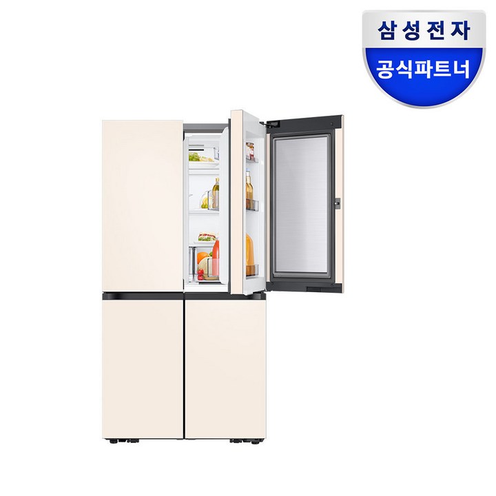 삼성전자 비스포크 RF90DG91114E 1등급 4도어 매트크림베이지
