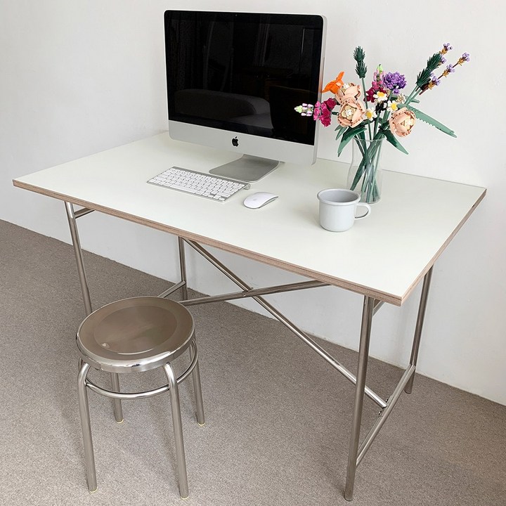 오그레 X 크로스 테이블, 자작나무 화이트