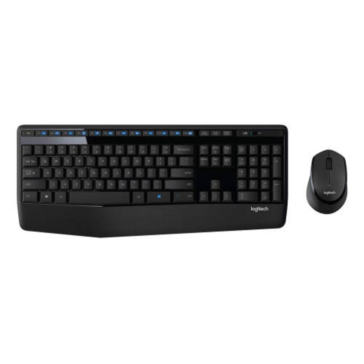 Logitech 무선 저소음 키보드 마우스 콤보 세트 합본 팜레스트 적용 액세유입 대비 설계 조용한 타이핑 한글정품, 단일상품