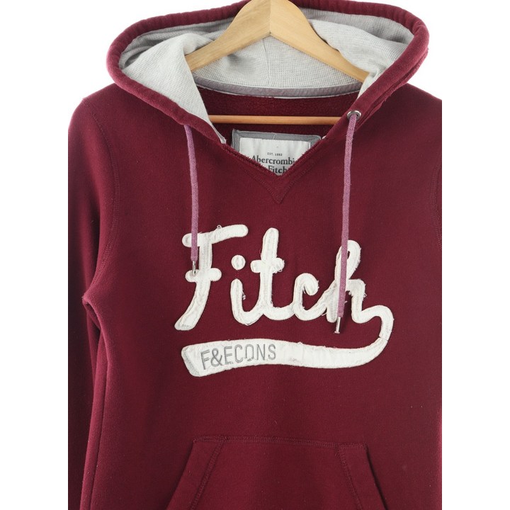 WL아베크롬비 후드티셔츠 버건디 기모 올드스쿨57