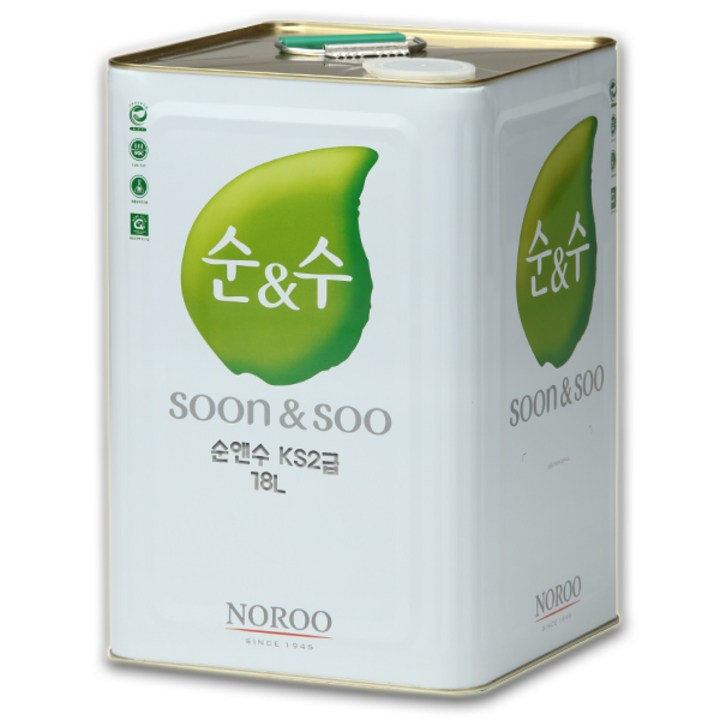 노루페인트 친환경 수성페인트 순앤수 내부 ks2급 18L 무광