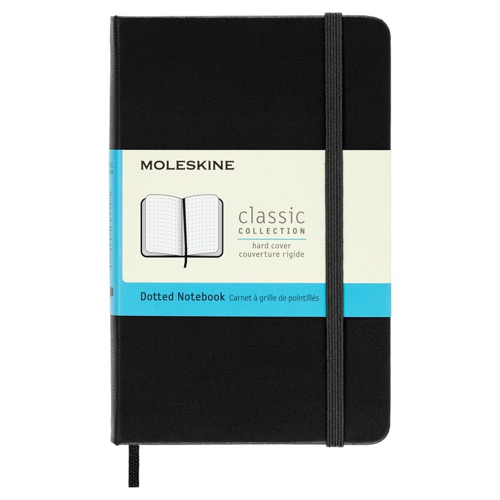몰스킨 노트북 하드커버 도트 포켓