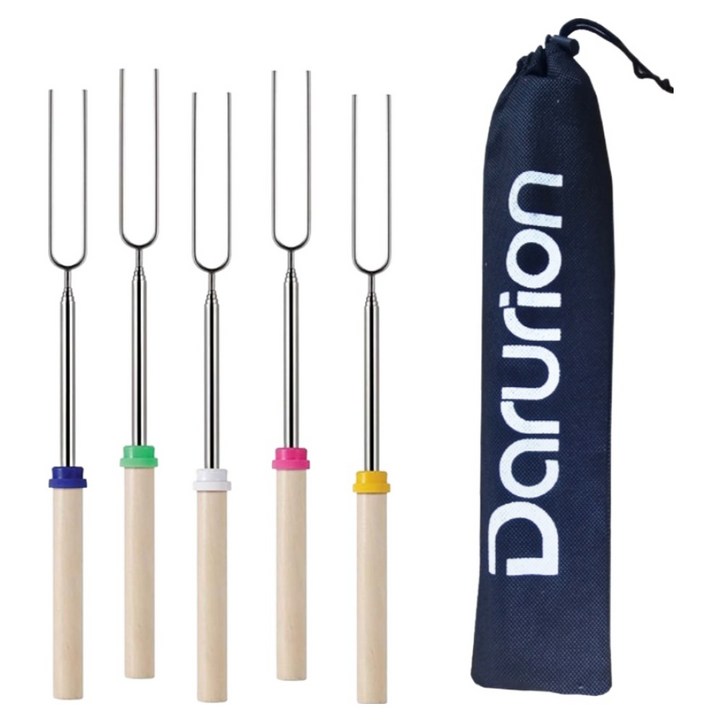 다루리온 캠핑 마시멜로우 꼬치 5종  전용파우치 세트