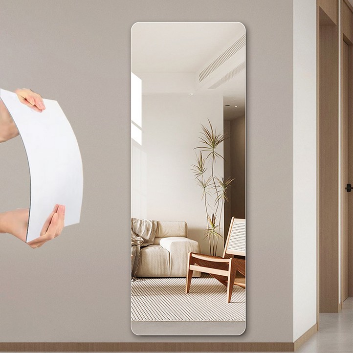 로렘 쉽게 붙이는 아크릴 전신거울 2mm 고급형 40 x 150 cm