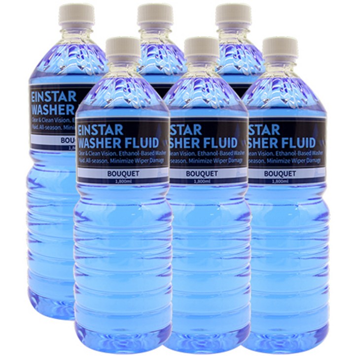 아인스타 에탄올 워셔액 부케향, 1.8L, 6개
