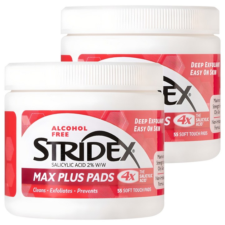 스트라이덱스 맥스 플러스 패드 180g, 55매입, 2개