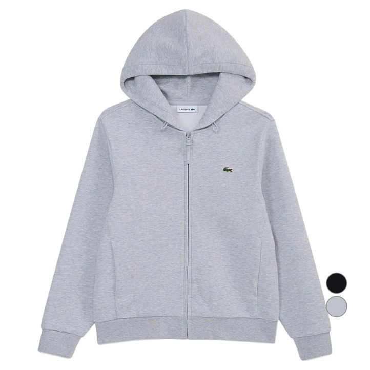 라코스테 여성용 테크니컬 후드 스웻 집업 SF608E55N