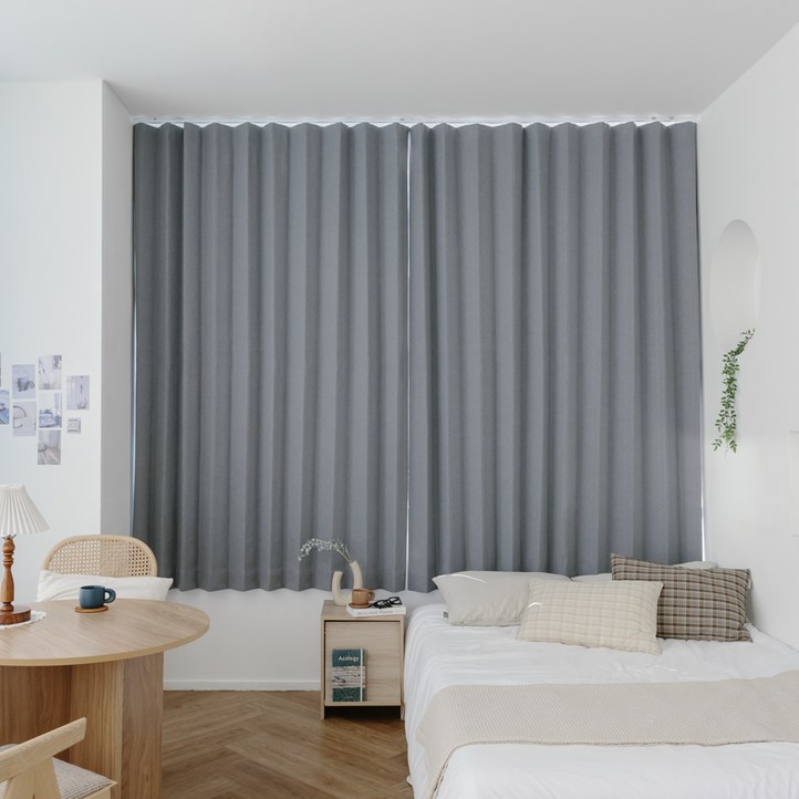 nuguna 베이직 형상기억 예쁜주름 암막 커튼 2p