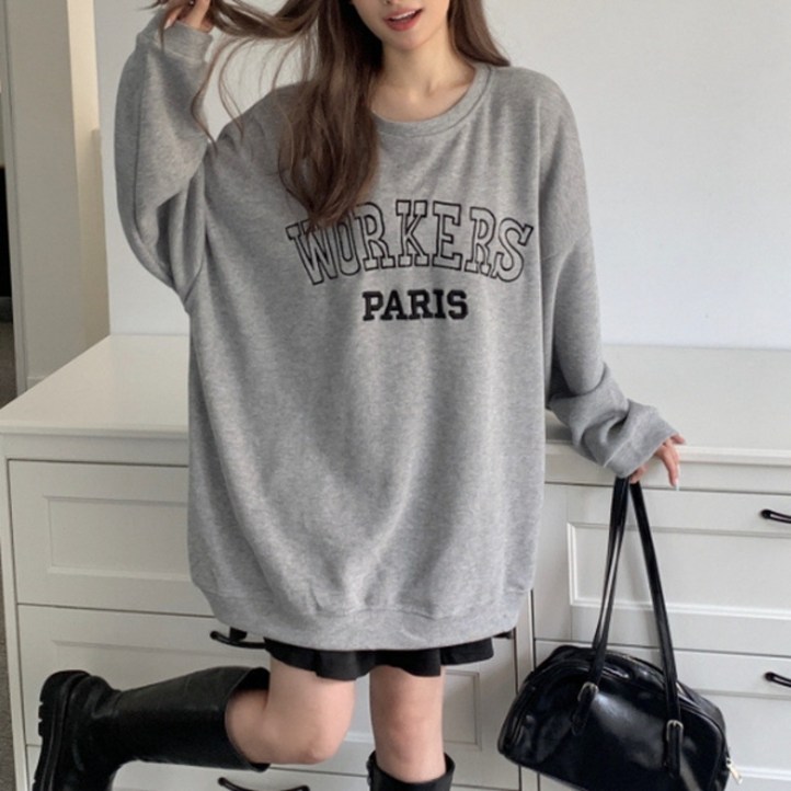 피어니스트 여성용 워커 오버사이즈 롱 맨투맨