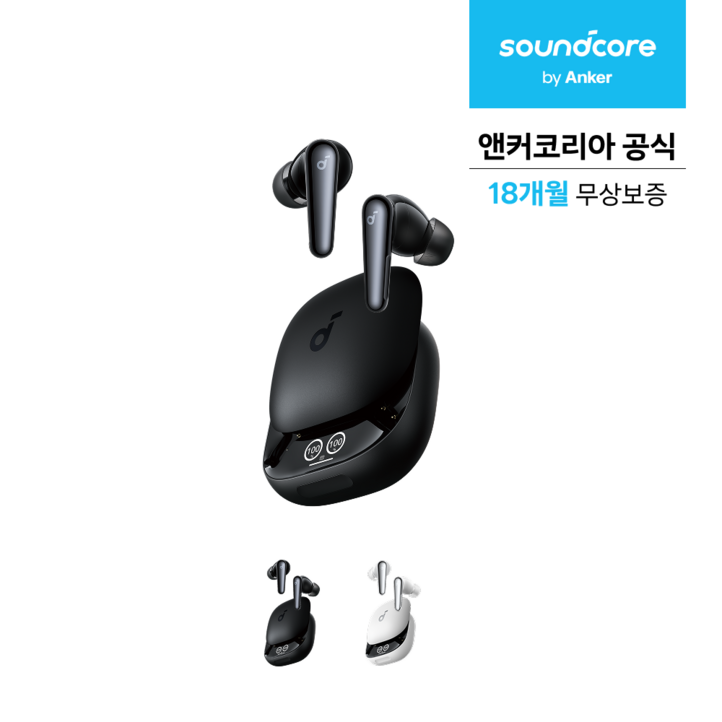앤커 사운드코어 리버티4 프로 노이즈캔슬링 블루투스 이어폰 A3954, 블랙