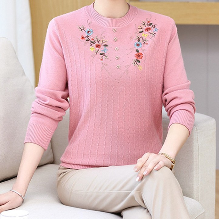 목련옷장 70대110세 할머니 포근한니트티 요양원옷 경로당옷 마실룩 목련옷장 70대110세 할머니 포근한니트티 요양원옷 경로당옷 마실룩
