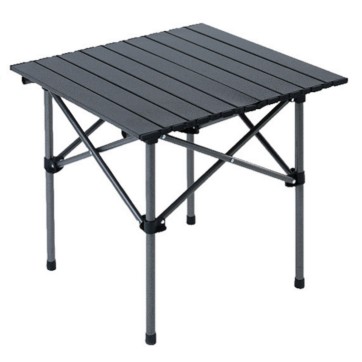 망마미 슬림 폴더 캠핑 테이블, 블랙