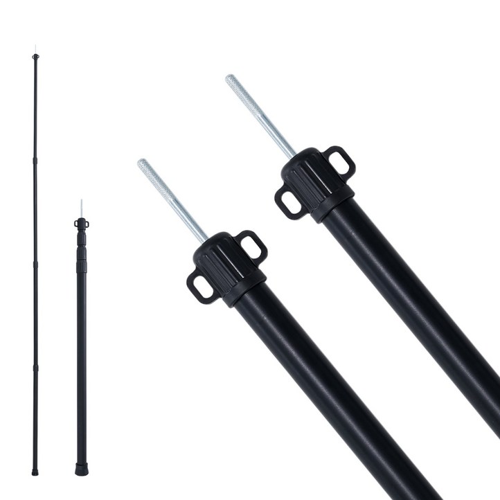 MOON LENCE 슬라이드폴대 타프 폴대 풀스펙 적용 4단무극조절 최대 지름 31mm 방풍 변형되지 않음 캠핑용품 부품 듀랄루민 1SET, 1개