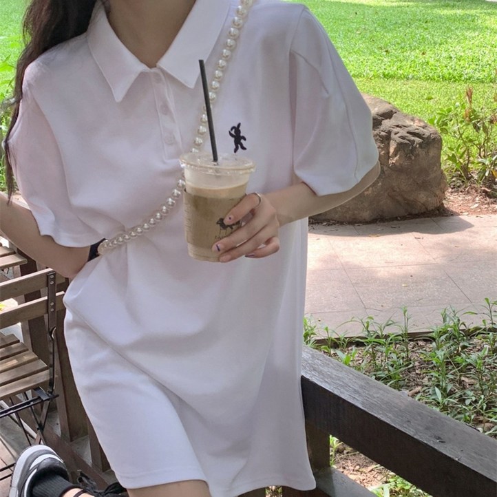 퍼스널유 체형커버 데일리 카라 여름원피스 2컬러
