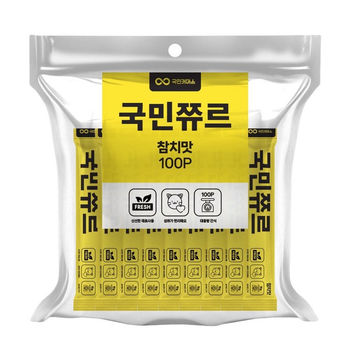 국민쮸르 참치맛 쮸르 15g x 100개 고양이간식 츄르 추르 국민쮸르 참치맛 쮸르 15g x 100개 고양이간식 츄르 추르