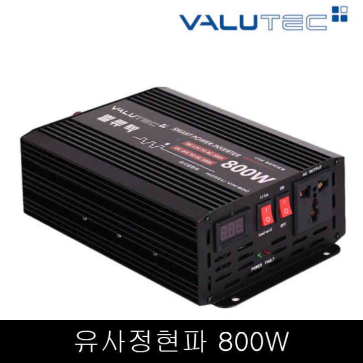 벨류텍 유사정현파 800W 24V220V 파워인버터, 1개