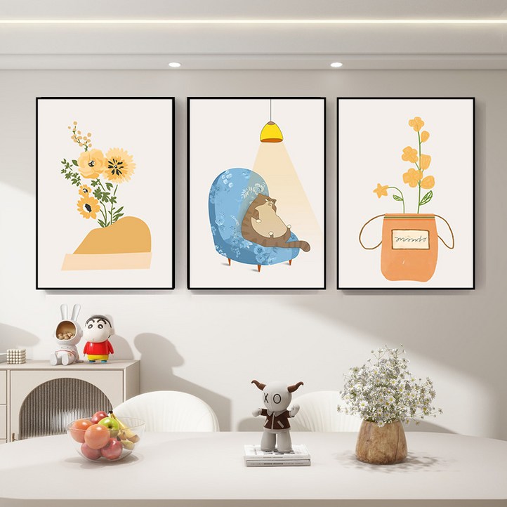 스피세프 이쁜 거실 인테리어그림 거실벽 꾸미기 그림 3종세트