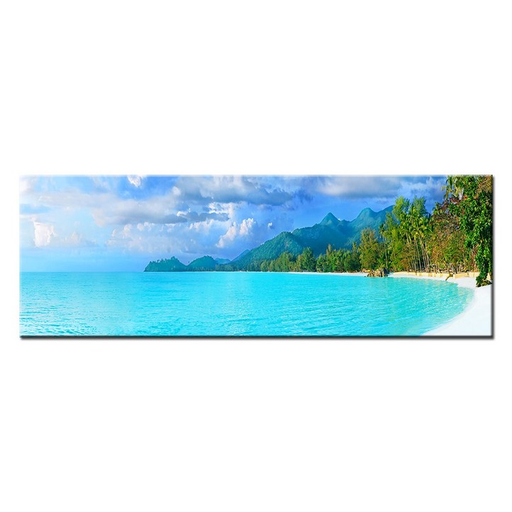 바다 그림 윤슬 감성 해변 창문 인테리어 캔버스 액자, 26.흰색바다