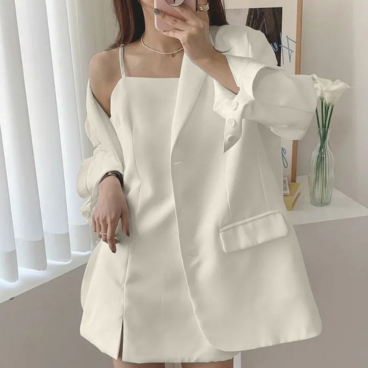 에쉬울프 뷔스티에 자켓 세트 자켓원피스