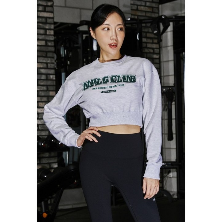 UPLG 클럽 크롭 맨투맨 UPLG 클럽 크롭 맨투맨