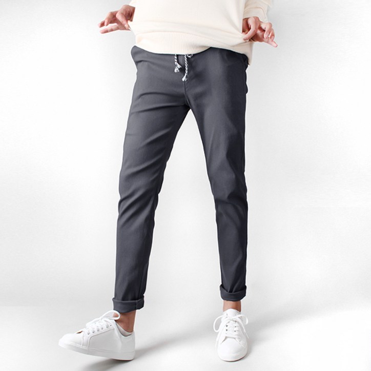 오마보이 남성용 마약 PR 밴딩 스판 팬츠 S4XL