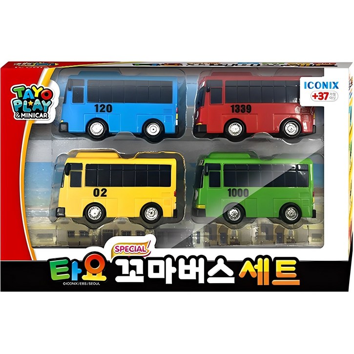 타요 아이코닉스 스페셜 꼬마버스 작동완구 4종 세트 타요 아이코닉스 스페셜 꼬마버스 작동완구 4종 세트