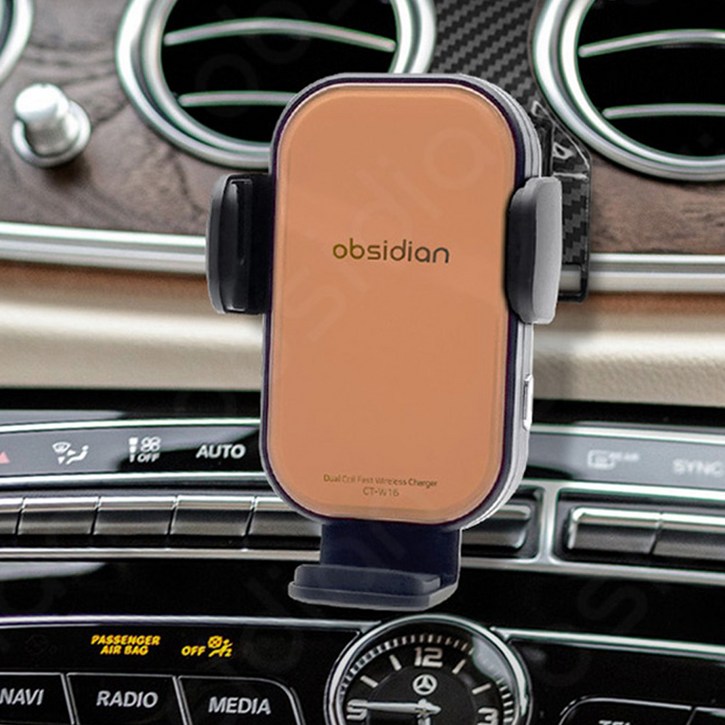 벤츠 E클래스 W213 CLS C257 AMG GT X290 전용 핸드폰 고속 무선충전 거치대, 카멜, CT-W16E+CT-HCM00