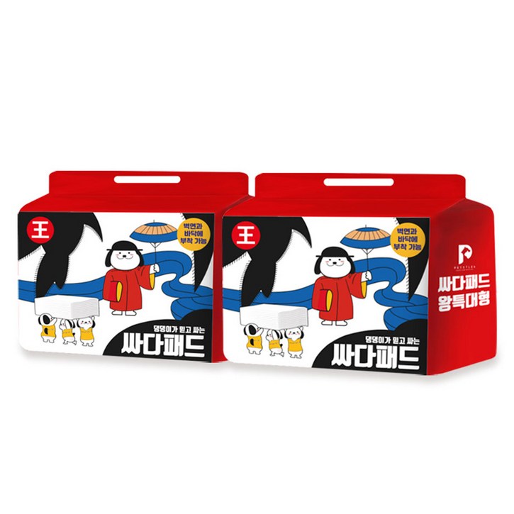 페슬러 강아지 싸다 배변 패드 코튼향 12매, 12개입, 2개