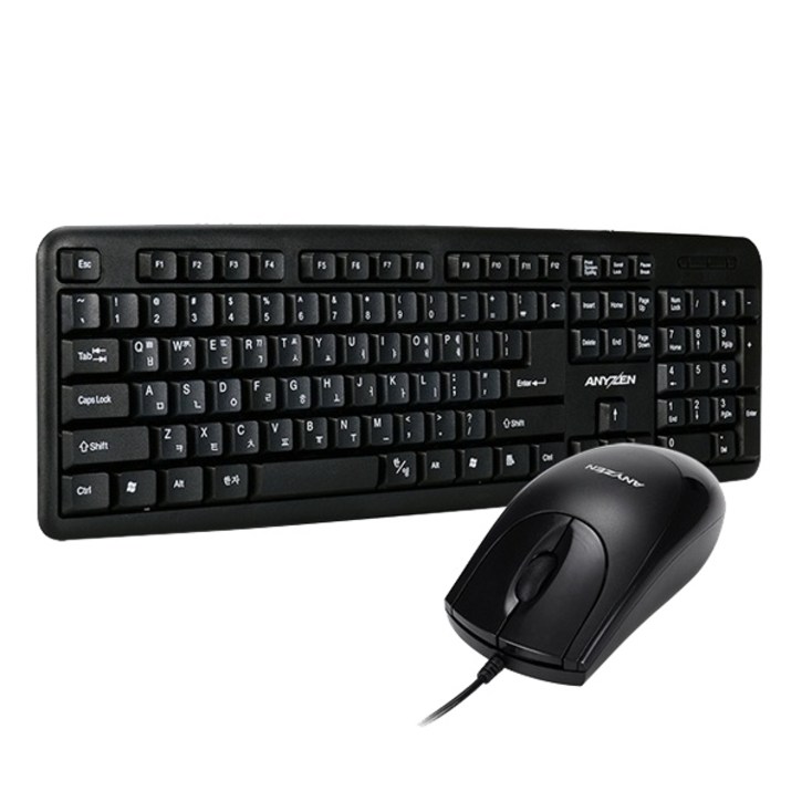 애니젠 유선 USB 키보드 마우스 세트 MK100 키스킨 애니젠 유선 USB 키보드 마우스 세트 MK100 키스킨