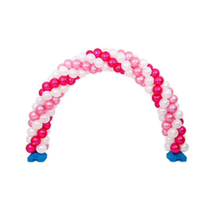 풍선아치 만들기 풍선만 핑크 스파이럴 펄화이트 76p  펄라이트핑크 38p  펄푸치샤 38p 세트