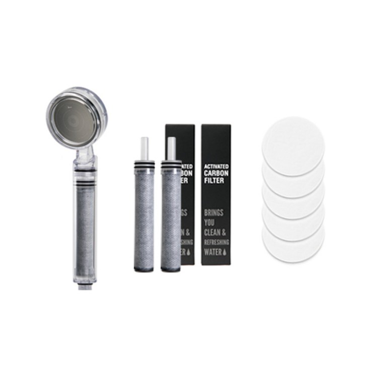 퓨어레인 카본 샤워기  카본필터 2p  패브릭필터 5p 세트