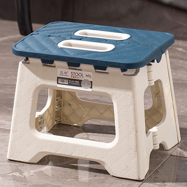 리브리카 휴대용 접이식 간이 보조 폴딩 체어 중, 블루, 1개