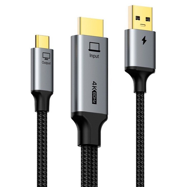 케이블타임 4K 60Hz HDMI to C타입 미러링 케이블, 1개, 2m