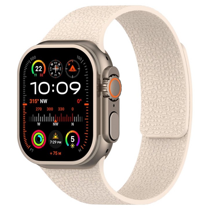 하마테 애플워치 호환 플랫 마그네틱 실리콘 스트랩