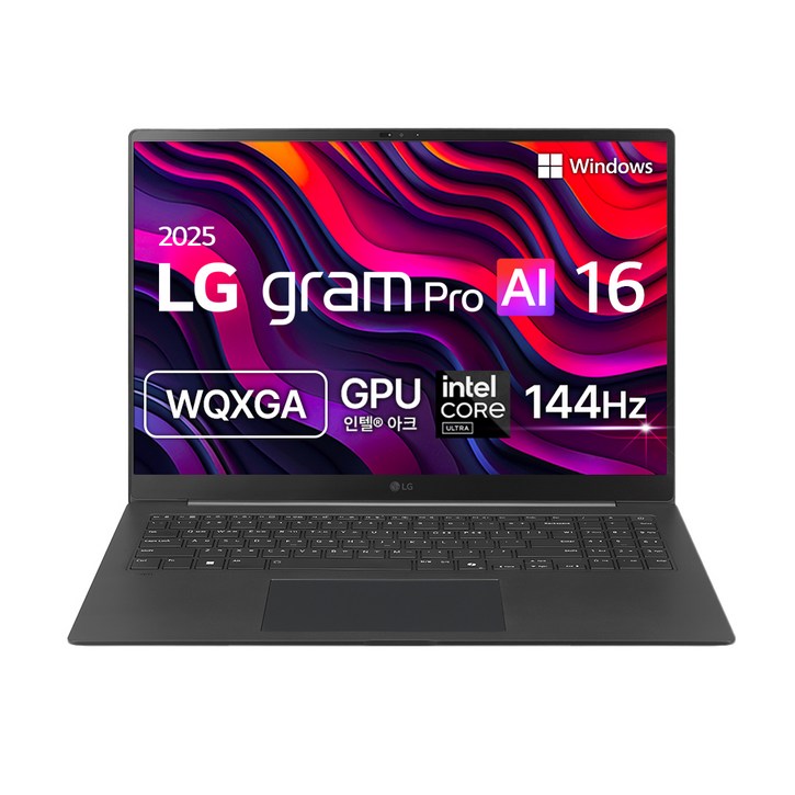 LG전자 2025 그램 Pro AI 16 WQXGA 코어Ultra5 루나레이크, 메탈그레이, 256GB, 16GB, WIN11 Home, 16Z90TSGS56K