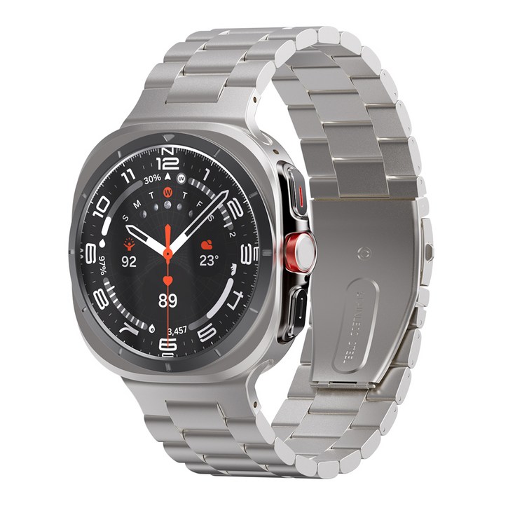 칸탐 갤럭시워치 클래식 메탈 스트랩, 티타늄, 1개