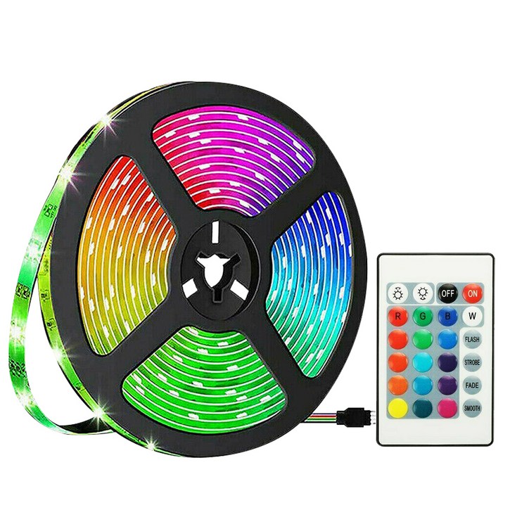 루아즈 LED 간접 줄조명 네온 스트립 무드등 1m, RGB 16색상