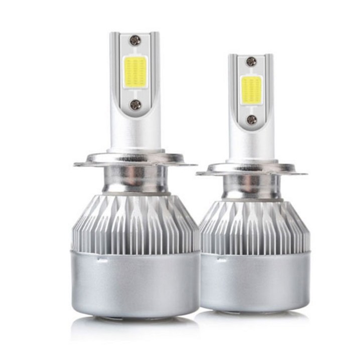 차량용 led 전조등 6000루멘 6000k, H7, 2개