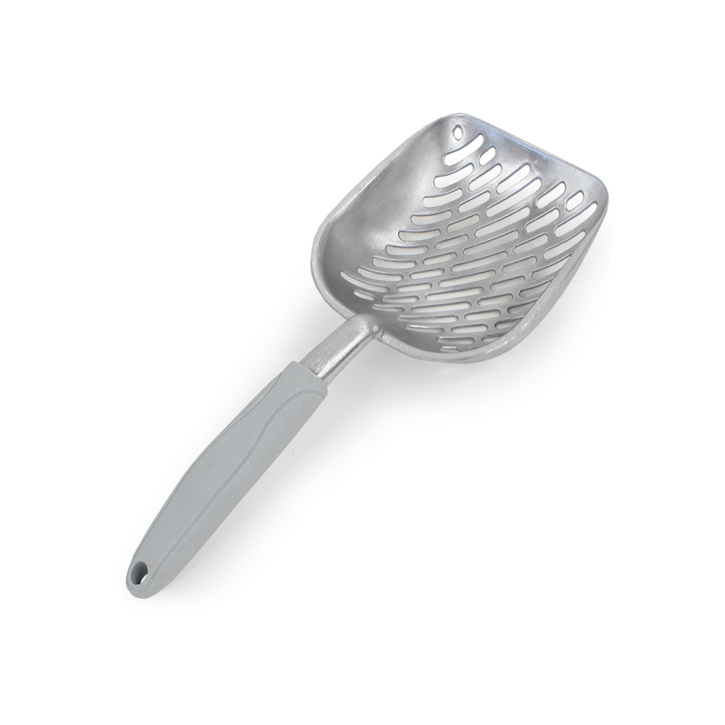 고양이 PM 자이언트 메탈 스쿱 모래삽, 그레이, 1개