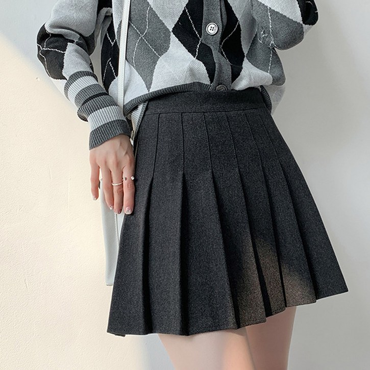 페이퍼먼츠 류벤 플리츠 A라인 미니 스커트 11292