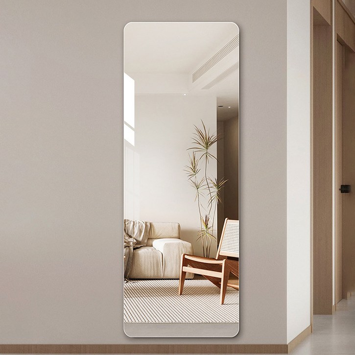 로렘 쉽게 붙이는 아크릴 전신거울 2mm 고급형 40 x 150 cm, 단일색상