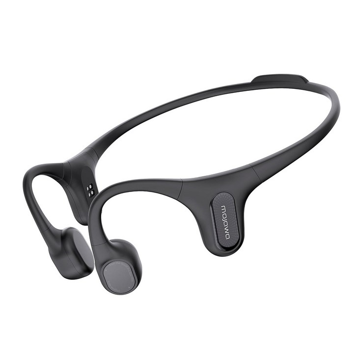 모자와 에라 러닝 자전거 전용 골전도 블루투스 이어폰, 시크 블랙, aerra