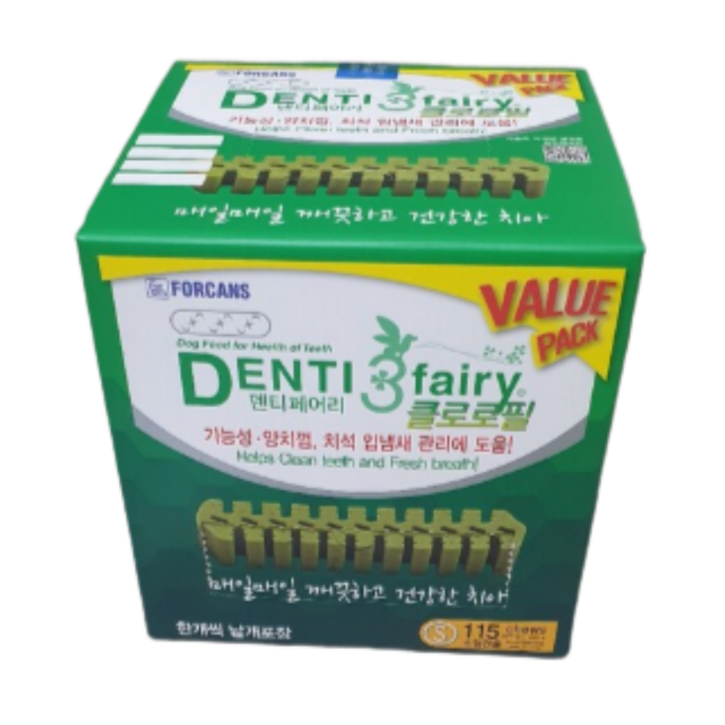 포켄스 덴티페어리 클로로필 밸류팩  S 860g 115P 강아지 덴탈껌
